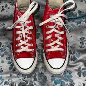 Converse Red and White Women's Sneakers